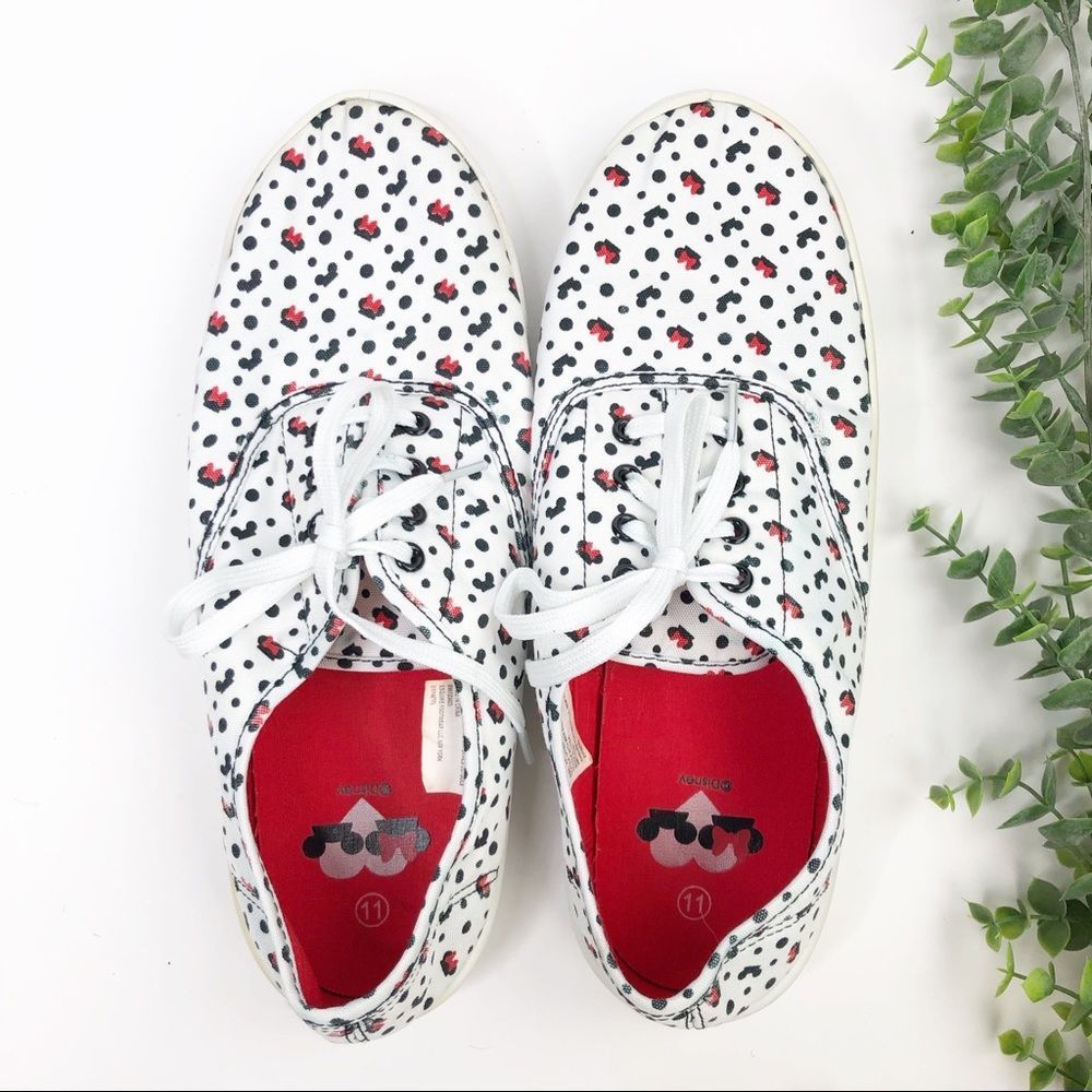 Disney Mickey Minnie Mouse Canvas Sneakers Size 11 - Picture 4 of 8
